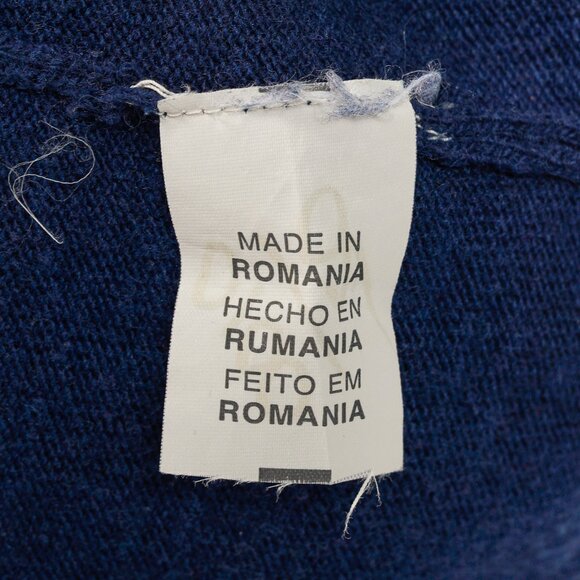 Love Moschino Dark-Blue Wool-Blend Heart Sweater - Picture 9 of 9